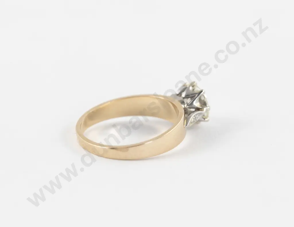 14ct Solitaire Diamond Ring Image 1++