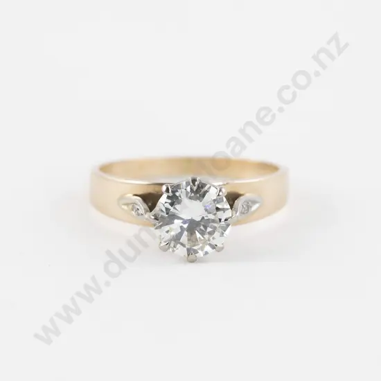 14ct Solitaire Diamond Ring