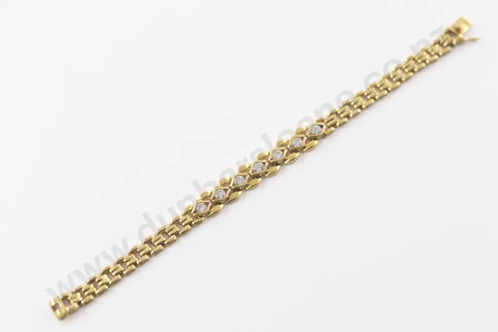 18ct Seven Stone Diamond Bracelet Image 1++