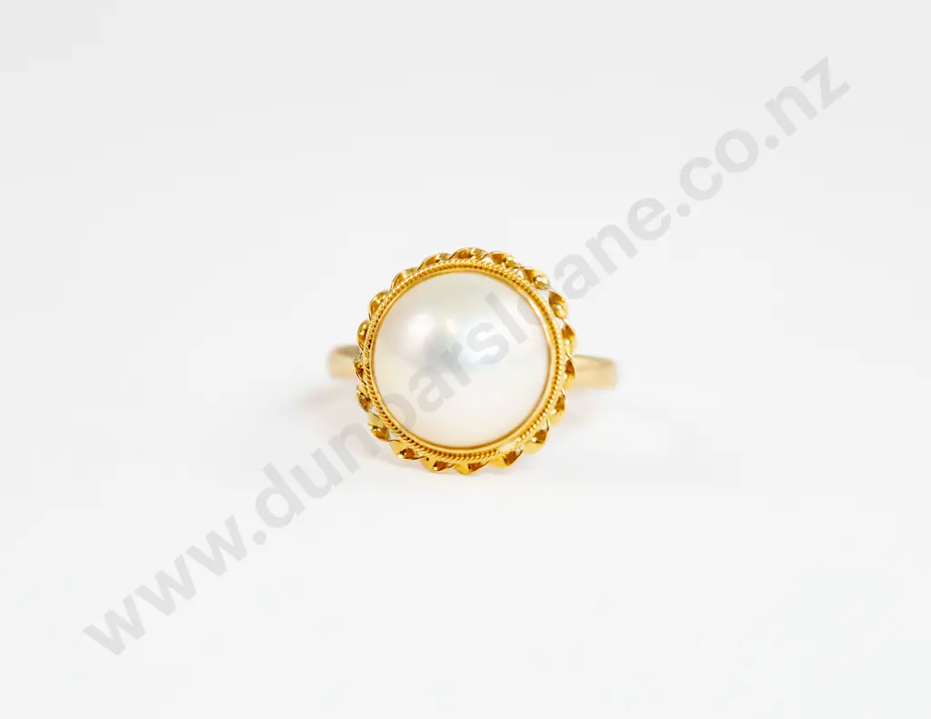 14ct Mabe Pearl Ring Image 1++