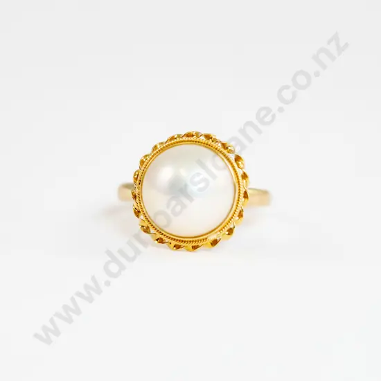 14ct Mabe Pearl Ring