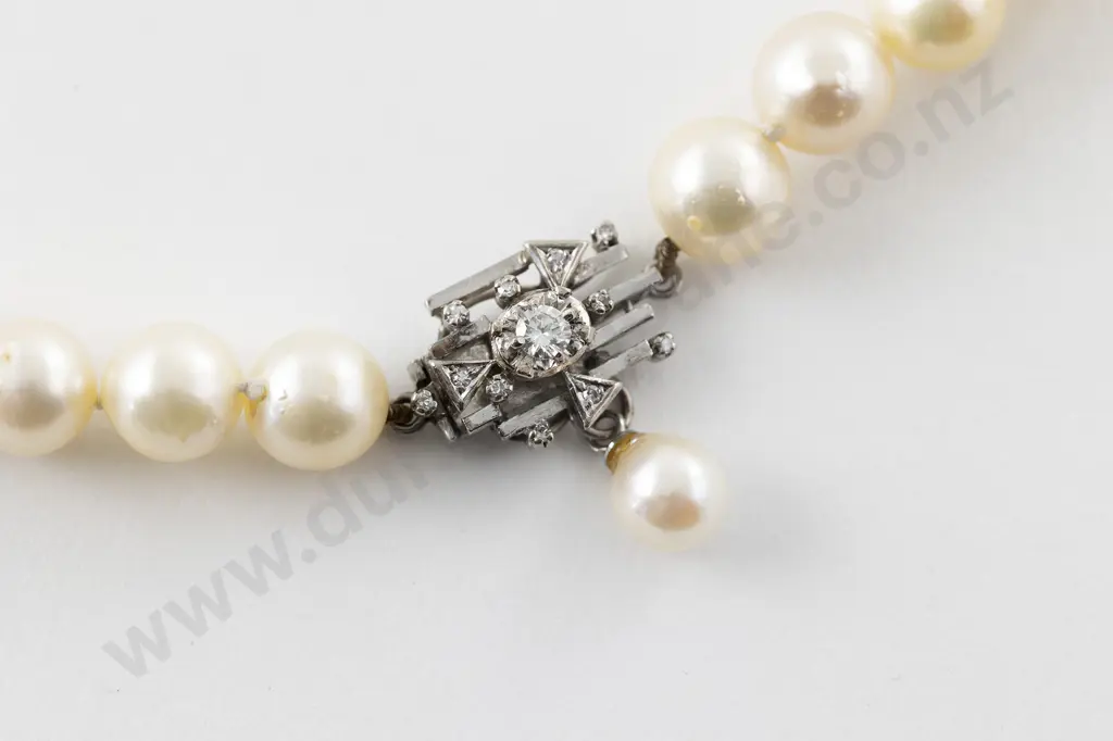 Single Strand Uniform Cultured Pearl Necklace Image 1++