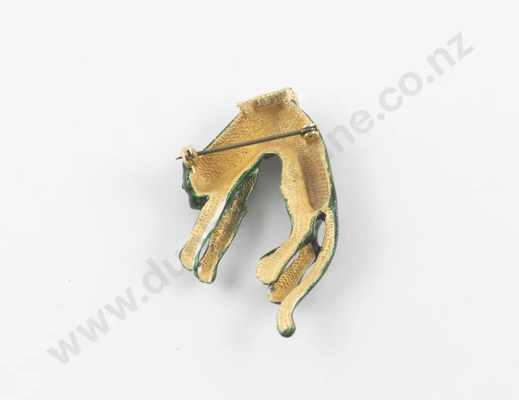 Jeweller Kenneth Jay Lane Duchess of Windsor Style Panther Brooch Image 1++