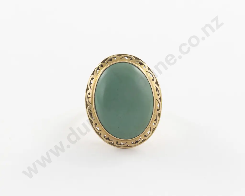 14ct Single Turquoise Dress Ring Image 1++