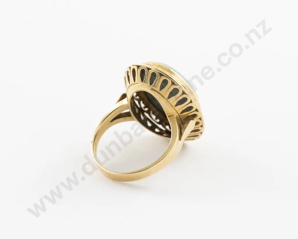 14ct Single Turquoise Dress Ring Image 1++
