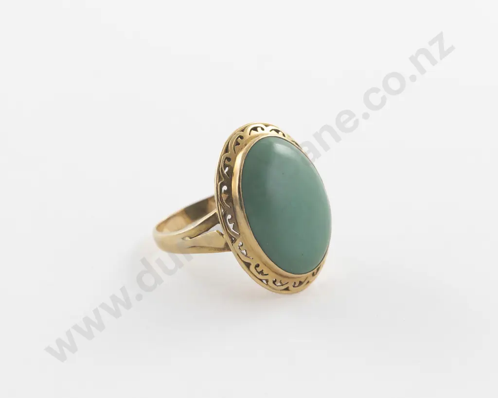 14ct Single Turquoise Dress Ring Image 1++