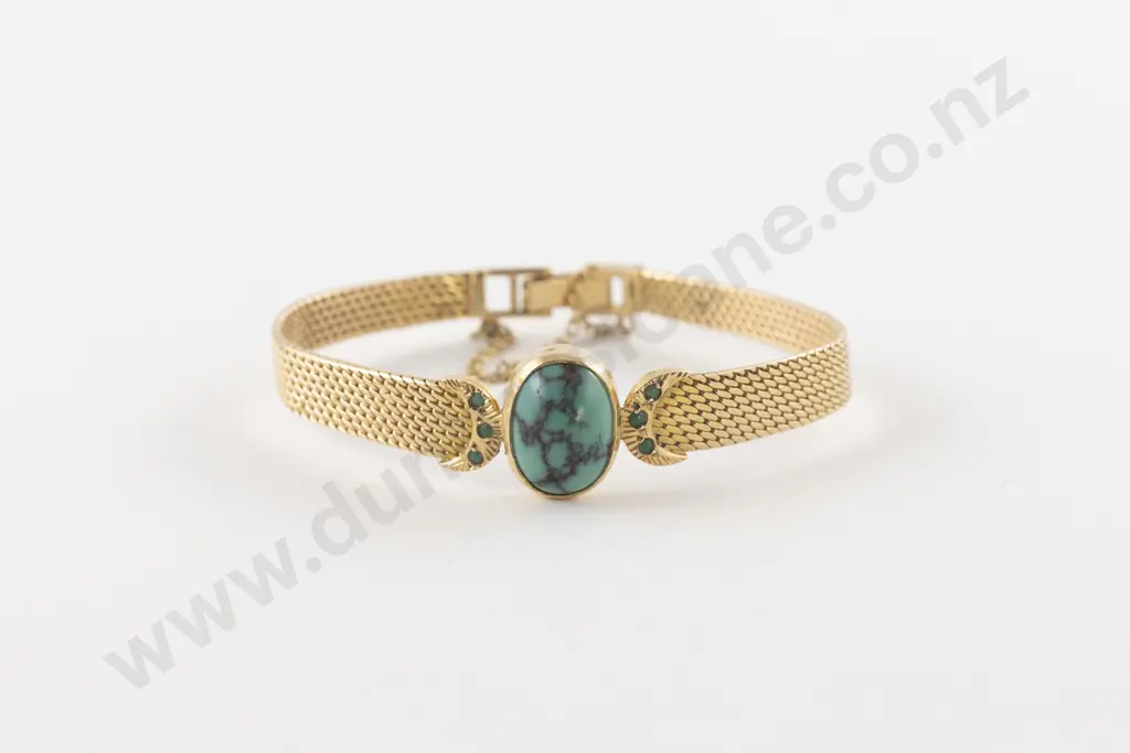 14ct Single Turquoise Bracelet Image 1++