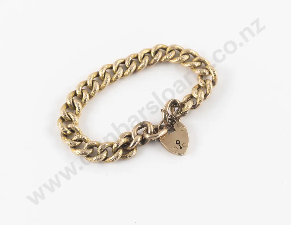 9ct Curb Link Bracelet Image 1++