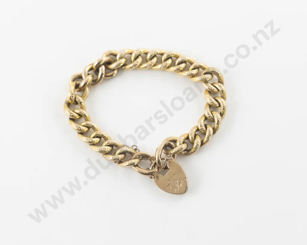 9ct Curb Link Bracelet Image 1++
