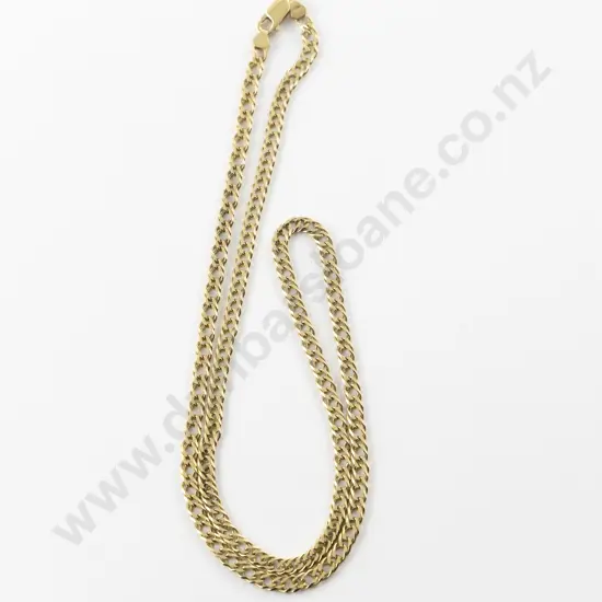 18ct Modern Curb Link Neck Chain
