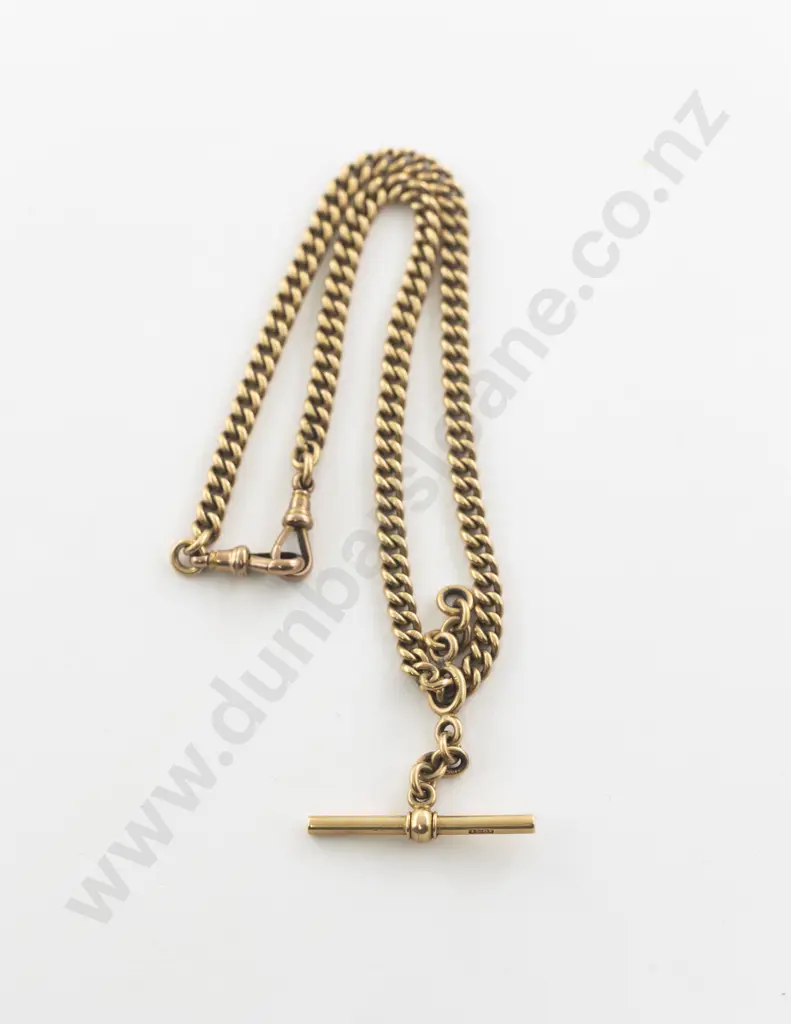 9ct and 15ct Uniform Curb Link Albert Chain Image 1++