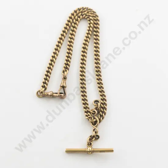 9ct and 15ct Uniform Curb Link Albert Chain