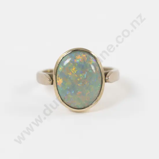 9ct Single Opal Dress Ring