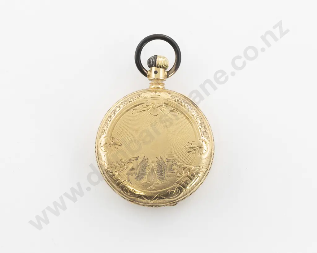 Waltham 18ct Hunter Cased Lever Wind Pocket Watch Image 1++