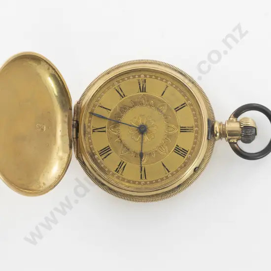 Waltham 18ct Hunter Cased Lever Wind Pocket Watch