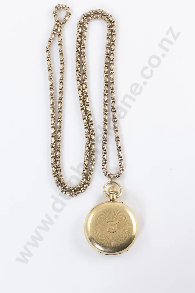 18ct Hunter Cased Lever Wind Small Pocket Watch Image 1++