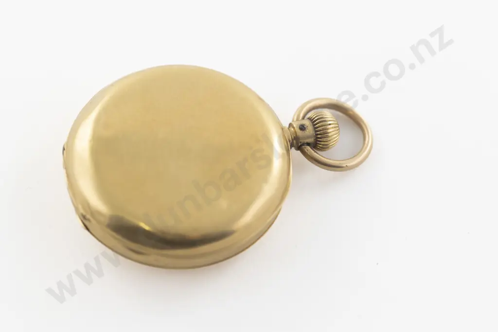 18ct Half Hunter Cased Lever Wind Pocket Watch Image 1++