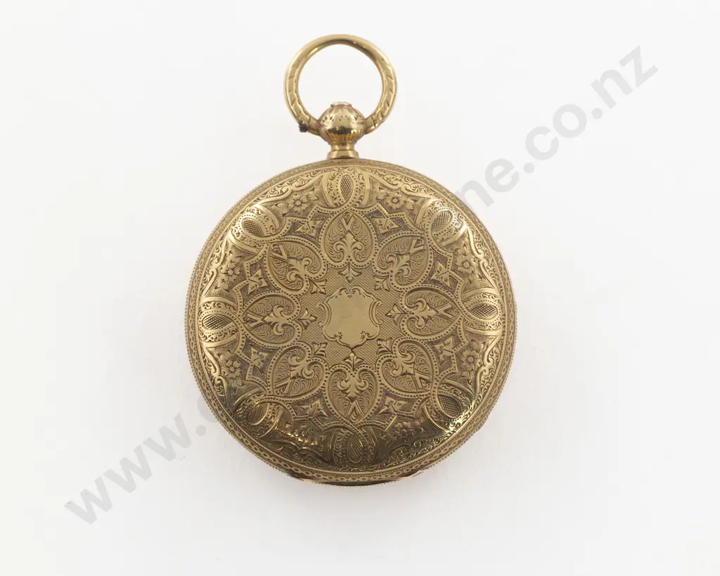 Waltham 18ct Open Face Key Wind Pocket Watch Image 1++