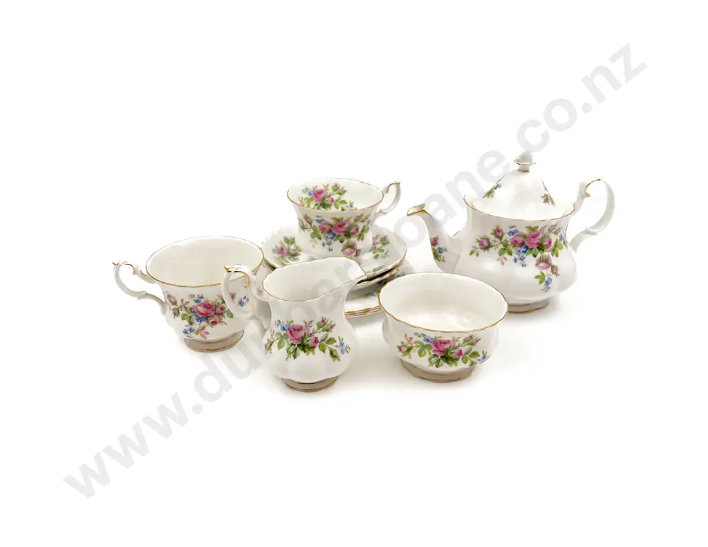 Royal Albert "Moss Rose" Part Tea Set Image 1++