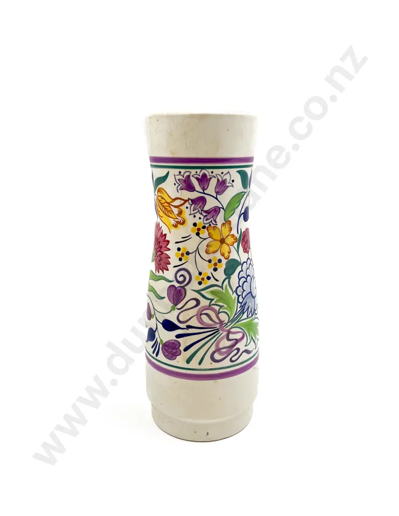 Large Floral Decorated Poole Vase Image 1++