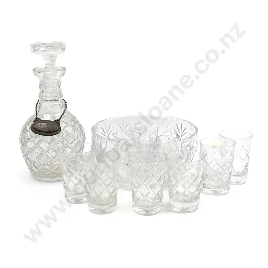Qty of Assorted Crystal incl Decanter