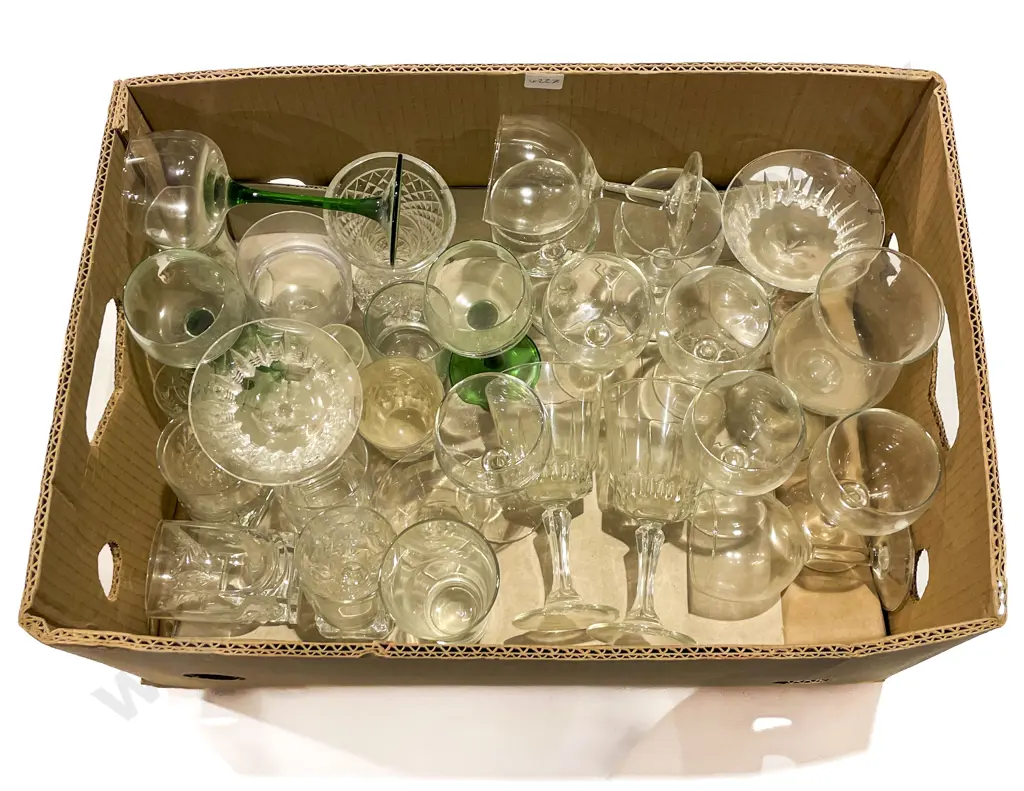 Two Boxes of Assorted Glassware Image 1++
