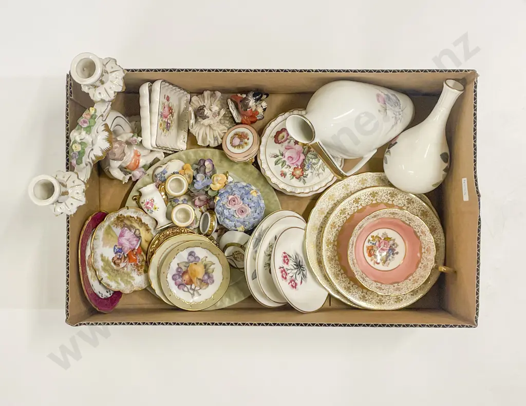Quantity of Assorted Fancy China & Ornaments incl Aynsley Trio Image 1++