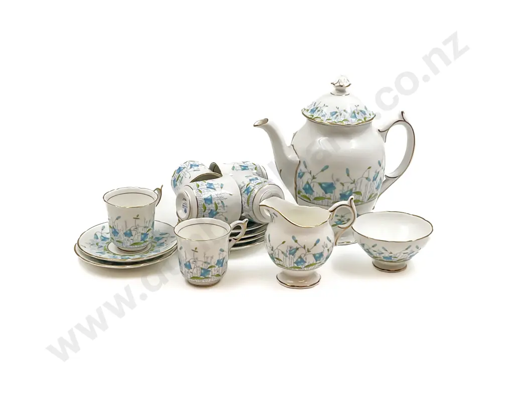 Coalport "Harebell" Pattern Six Place Coffee Set Image 1++
