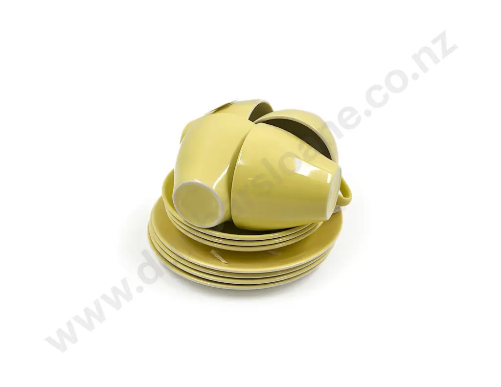 Four Crown Lynn Colour Glaze Trios Image 1++