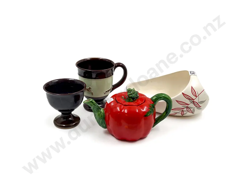 Beswick Vase together with Bourne Denby Hunting Mug & Two Others Image 1++