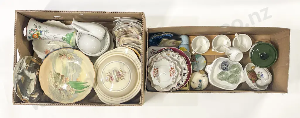 Two Boxes of Assorted Fancy China Image 1++