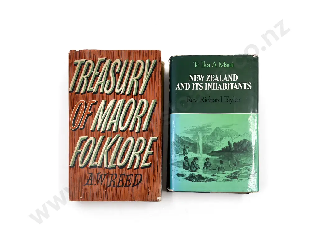 Treasury of Maori Folk Lore - A.W. Reed together with Image 1++
