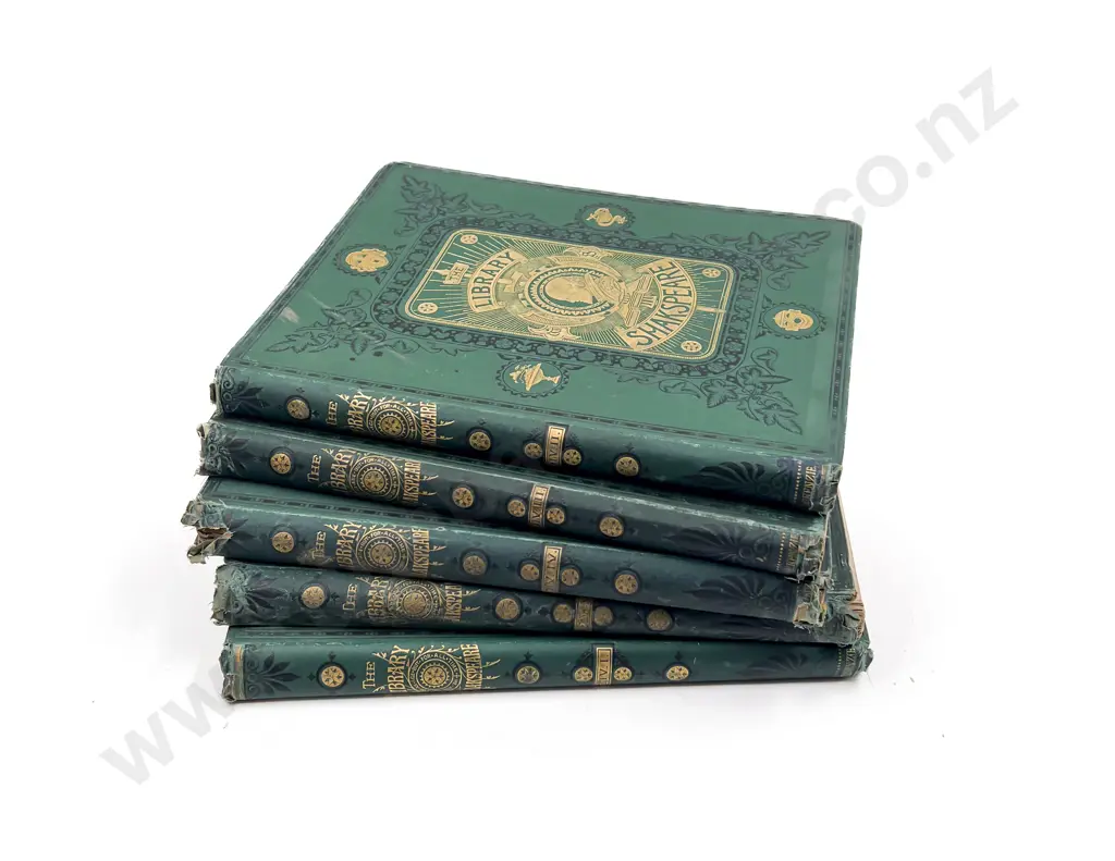Five Assorted Volumes of The Library Shakespeare Image 1++