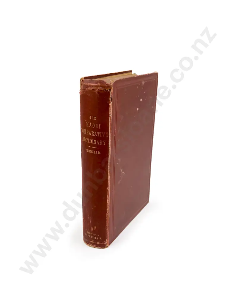 Edward Tregear "Maori-Polynesian Comparative Dictionary" Image 1++