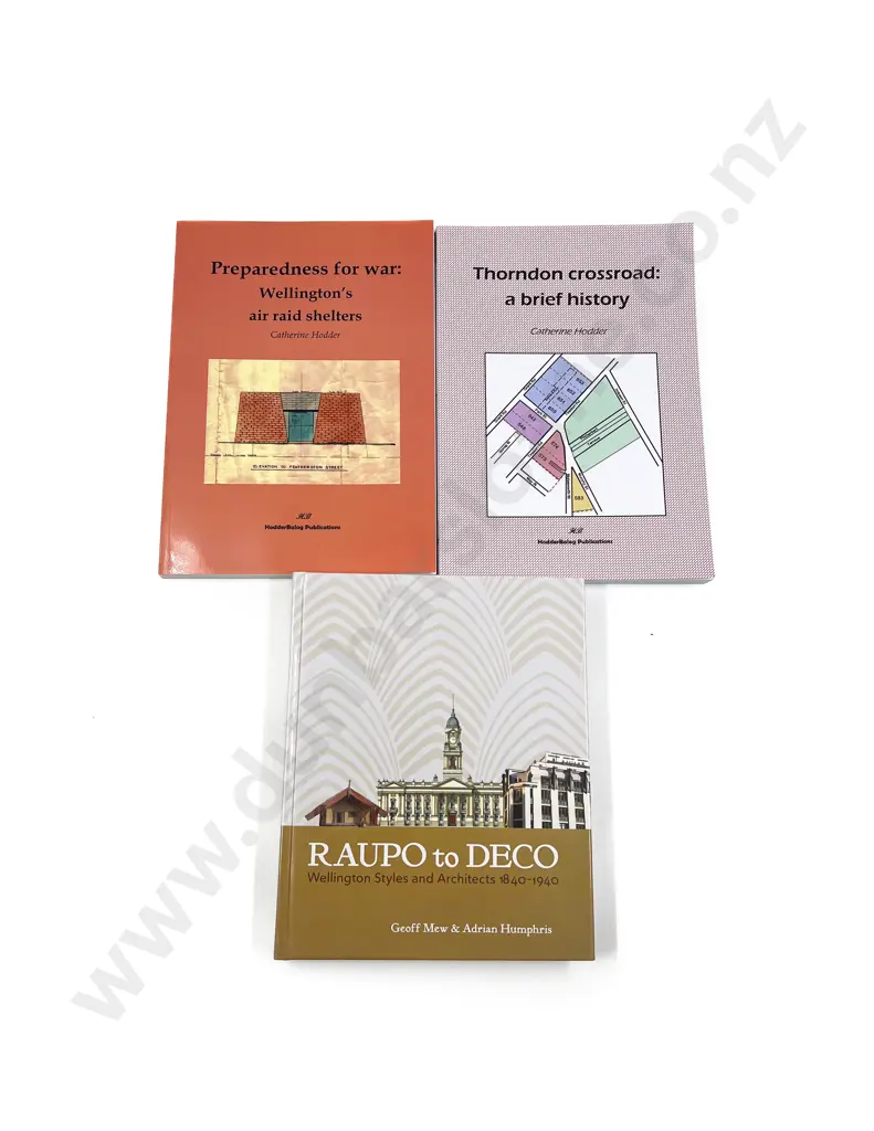 Raupo to Deco By Geoff Mew & Adrian Humphris and two other works Image 1++