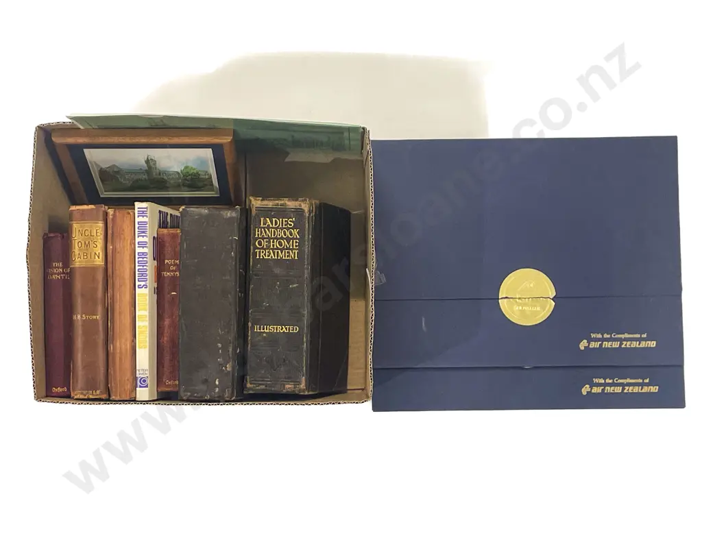 Seven Assorted Volumes with two Air NZ Print Folders and two other works Image 1++