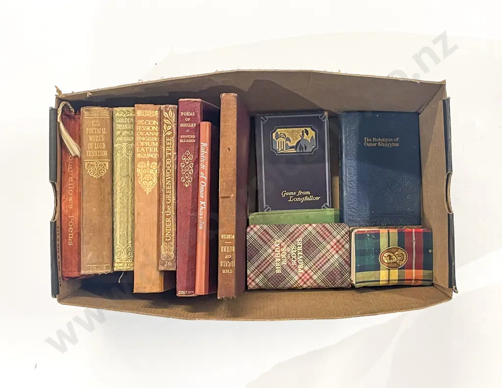 Box of Assorted Vintage Books incl Poetical Reference Image 1++
