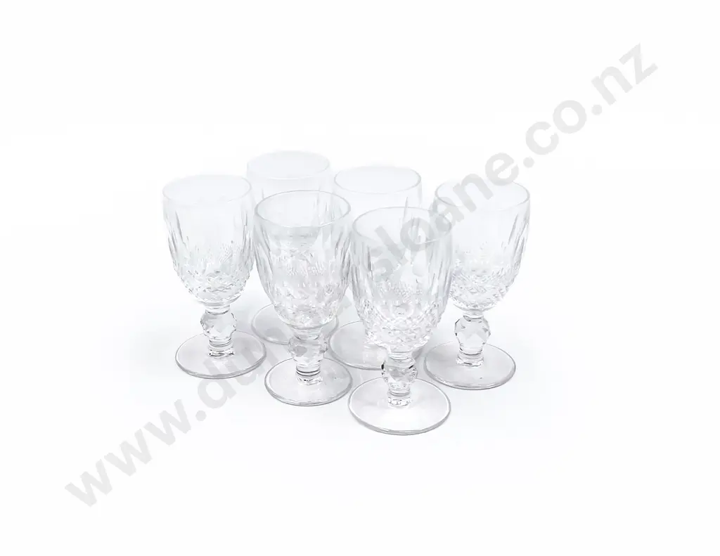 Six Waterford Crystal "Colleen" Sherry Glasses Image 1++