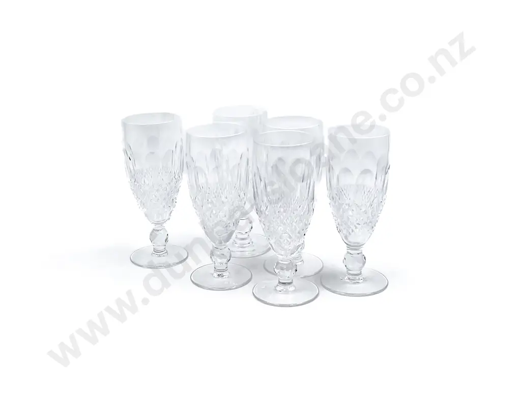Six Waterford Crystal "Colleen" Continental Champagne Glasses Image 1++