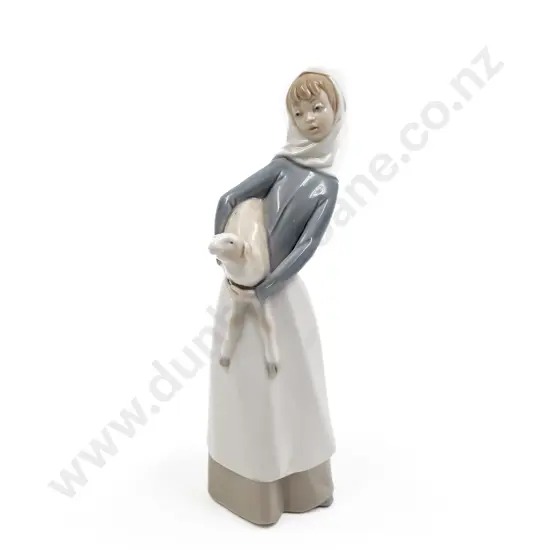 Llladro Figure with Lamb