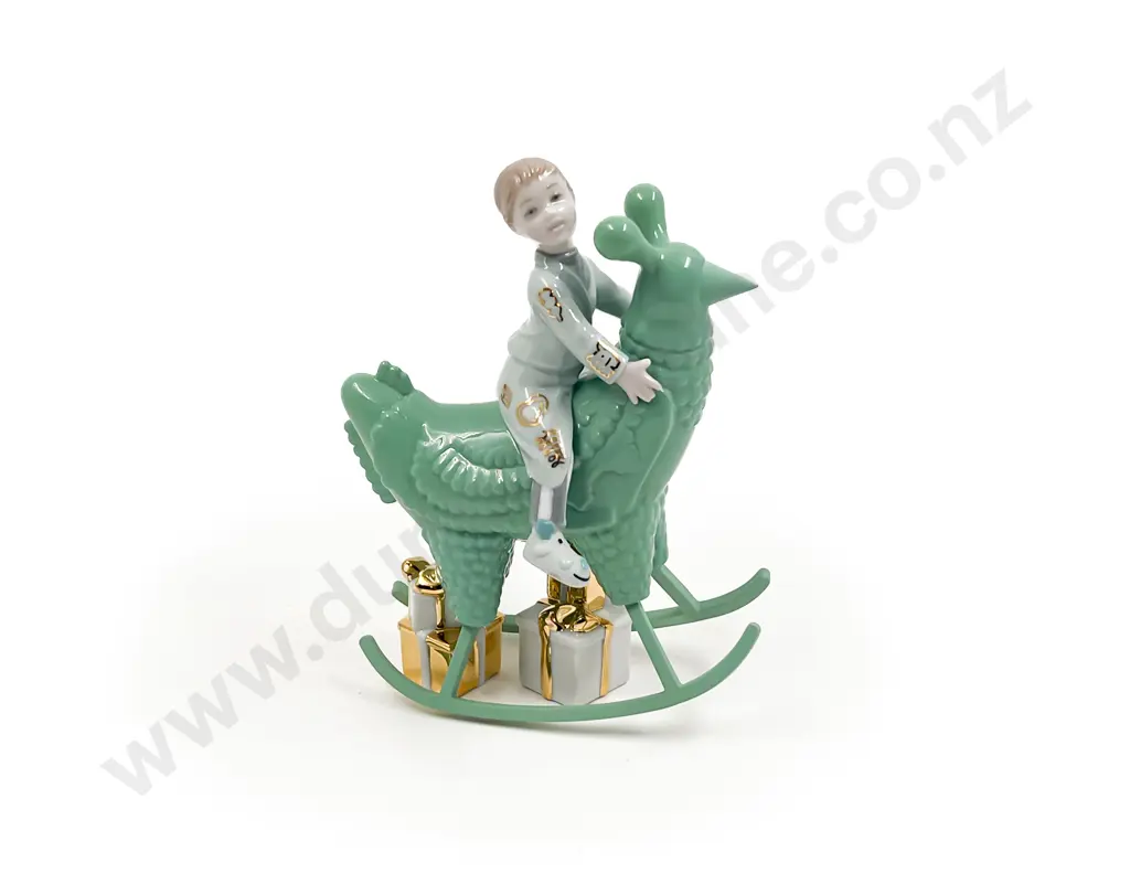 Lladro "The Rocking Chicken Ride" Figure Image 1++