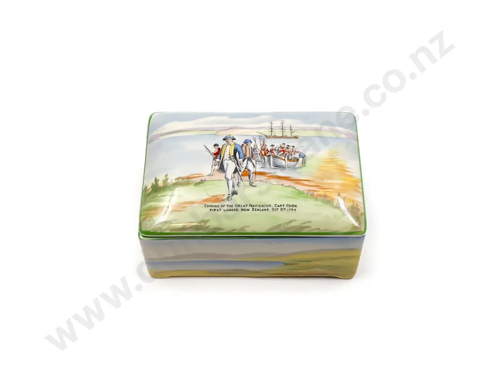 Captain Cook Ceramic Musical Trinket Box Image 1++