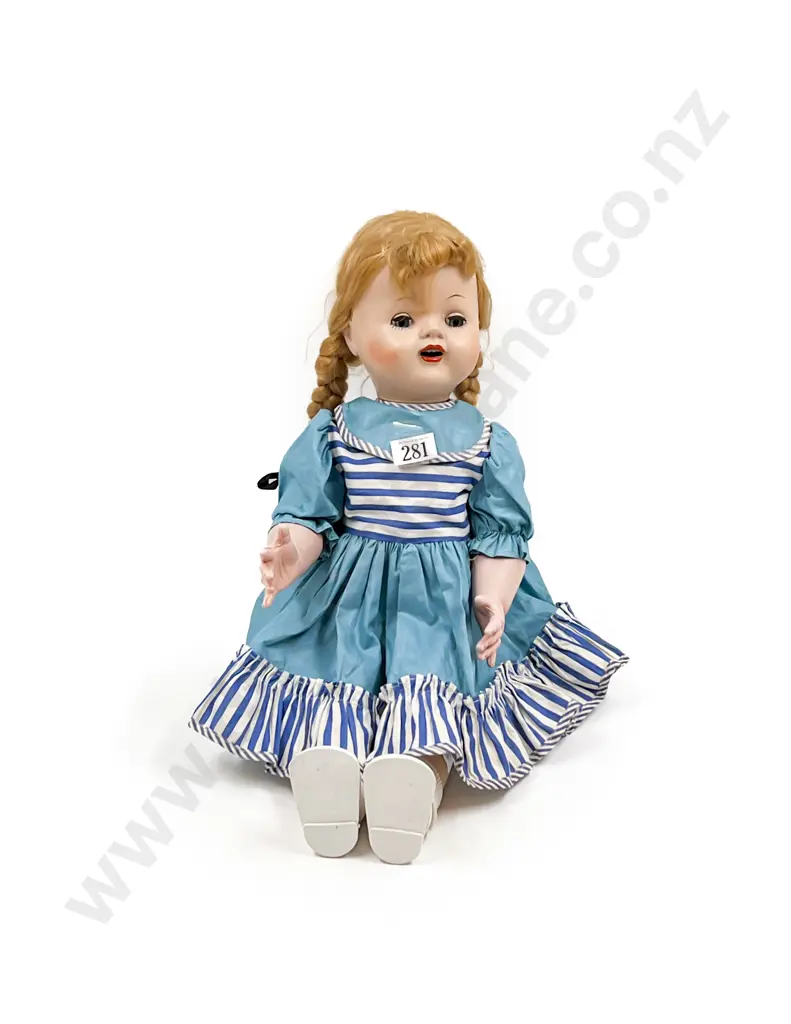 Unmarked Ideal All Hard Plastic Walkie Talkie Doll Image 1++