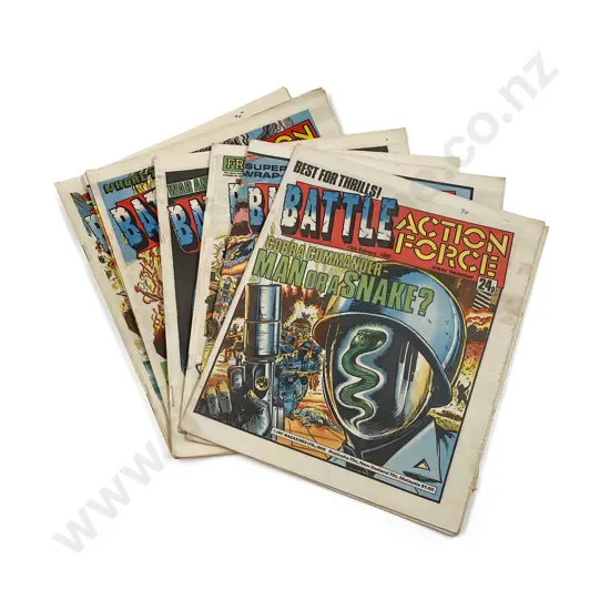 Quantity Circa 1980's Battle Action Comics