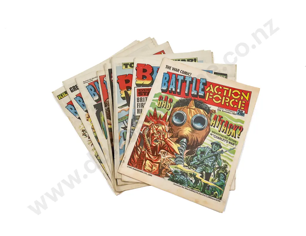Quantity Circa 1980's Battle Action Force Comics Image 1++
