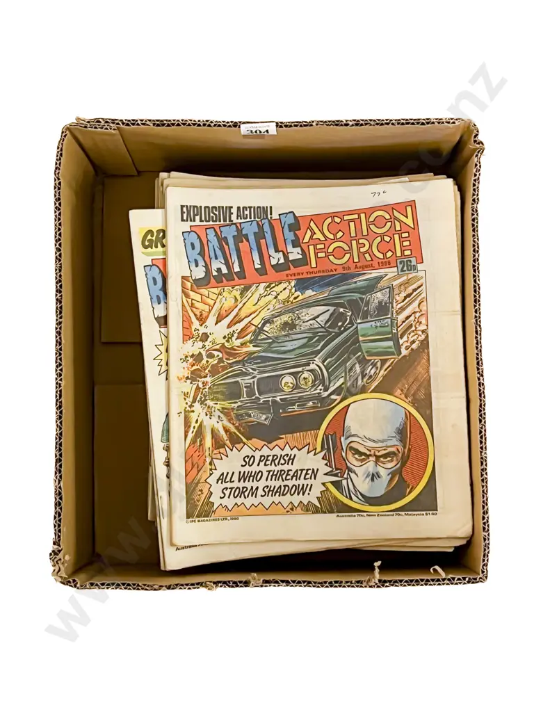 Quantity Circa 1980's Battle Action Force Comics Image 1++