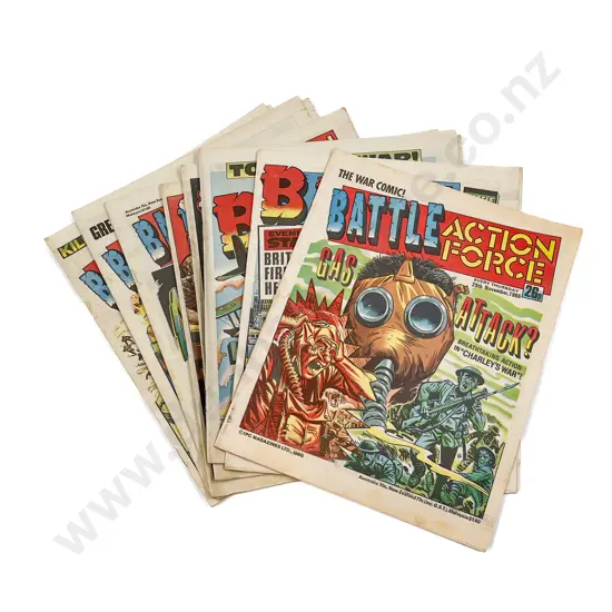 Quantity Circa 1980's Battle Action Force Comics