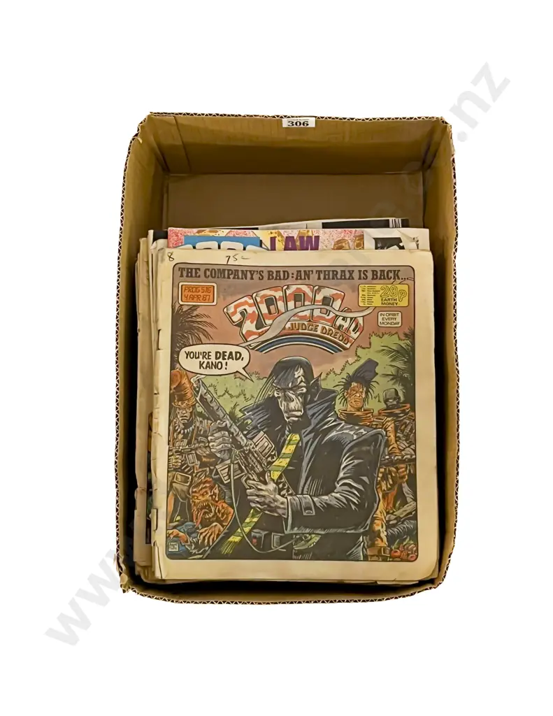 Quantity Circa 1980's 2000AD Judge Dredd Comics Image 1++