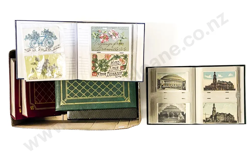 Quantity of Assorted Vintage Postcard Albums Image 1++