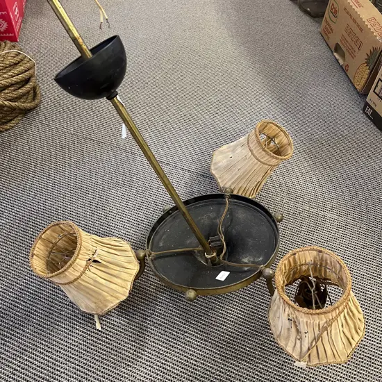 Vintage Three Branch Ceiling Light Fitting